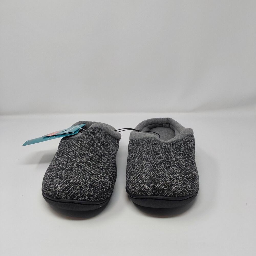 HomeTop Memory Foam Slippers Women’s Gray Knit Indoor House Shoes Non Slip